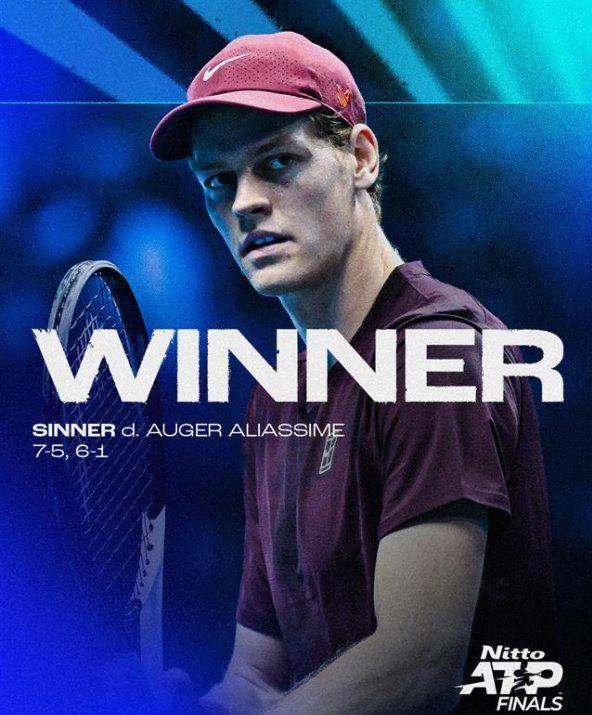 ATP总决赛完胜澳网，辛纳扛起全队